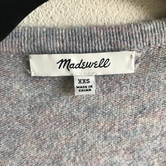 Madewell Heather Smoke Donegal Kent Cardigan Duster Sweater Size XXS - Picture 2 of 6